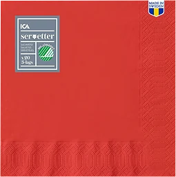 Servett 24cm Röd 20-p
