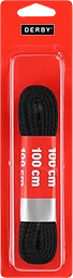 Skosnöre 100cm svart platt