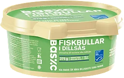 Fiskbullar i dillsås