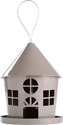 Fågelmatare hus mässing
