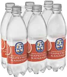 Kolsyrat vatten Grapefrukt & ananas 6-pack