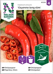 Chilipeppar, Cayenne Long Slim