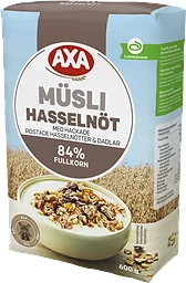 Müsli Hasselnöt med Rostade Hasselnötter & Dadlar