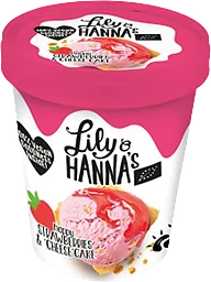 Glass Happy strawberry Ekologisk Rawfood Ice Dream