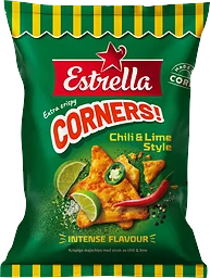 Majssnacks Corners Chili & Lime Style