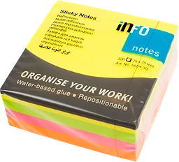 Sticky Notes Flerfärgad 75x75mm