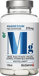 Magnesium 375 Oxide, Bisglycinate Tabletter
