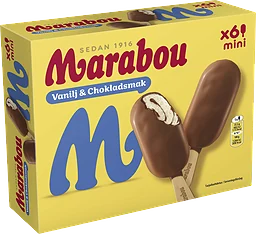 Glasspinnar Vanilj & choklad Mini 6-pack