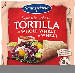 Tortilla Whole Wheat Medium 8-pack