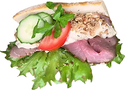 Baguette Potatissallad & Rostbiff ca 300g