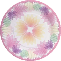 Tallrikar Rosa Blomma 8-pack