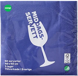 Servetter Mörkblå