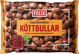 Små delikatessköttbullar Fryst