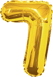 Folieballong Guld 7 100cm