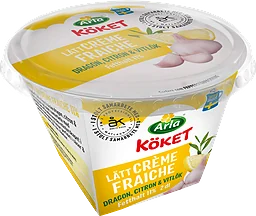 Lätt Crème fraiche Dragon, citron & vitlök 11%