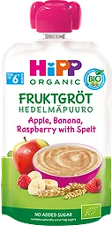Gröt Äpple Banan Hallon Från 6 Månader
