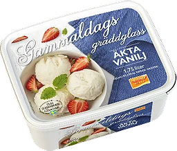 Gammeldags gräddglass vanilj