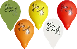 Ballonger med print 10-pack