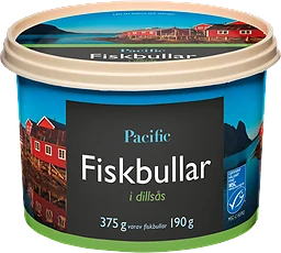 Fiskbullar i dillsås Pacific