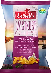 Vitlök Gräslök Chili Västkustchips