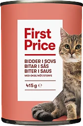 Nöt Bitar i Gelé Kattmat Våt