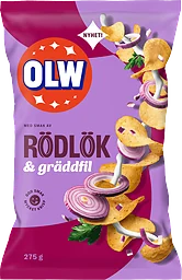 Rödlök Gräddfil Chips