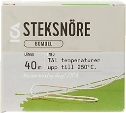 Steksnöre Bomull 40m