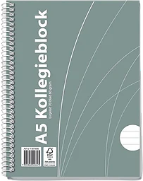 Kollegieblock A5 Linjerat Fsc