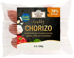 Kryddkorv Chorizo Kryddig 77% Kötthalt
