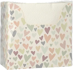 Kaffeservetter Buffébox Heart 24cm 75-pack