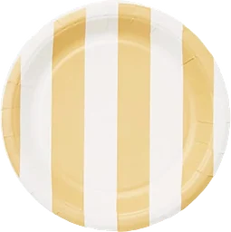 Assiett gul rand 18cm 12-p