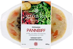 Pannbiff Pepparsås & Potatis