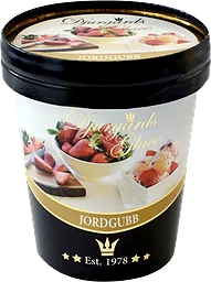 Gräddglass Jordgubb