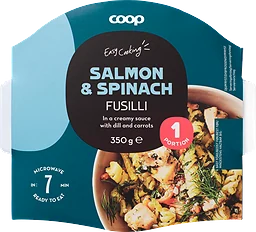 Fusilli Lax & spenat