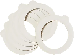 Gummiring Konserveringsglas Vit 6-p