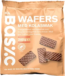Wafers med kolasmak