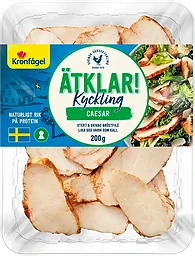Kyckling Caesar Ätklar stekt och skivad