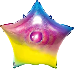 Folieballong Stjärna Glitter 1-p