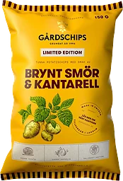 Chips Brynt smör & Kantarell