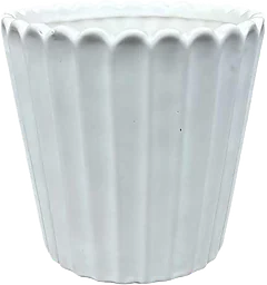 Kruka Shell Vit 14 cm