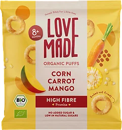 Corn Carrot Mango Puffs Org Från 8 Månader