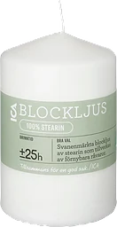 Blockljus Vit Stearin