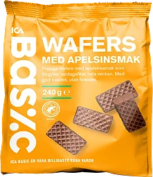 Wafers med apelsinsmak