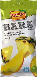 Naturgodis Bara Snacks Mango Och Ananas