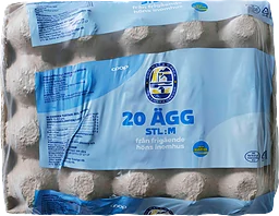 Ägg 20-pack M Frigående inomhus