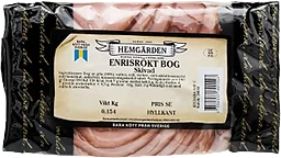 Enrisrökt bog skivad ca