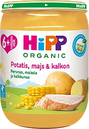 Barnmat Potatis, majs & kalkon 6 Mån Eko