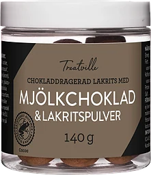Lakritskulor Mjölkchokladdragerad