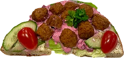 Köttbullesmörgås Med Rödbetssallad