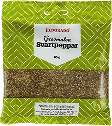 Svartpeppar Grovmalen Påse